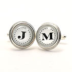 18mm Sterling Silver Plate Cuff Links