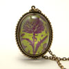 Green Spring Fling Thistle Necklace