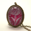 Purple Spring Fling Thistle Necklace
