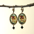 I of the Tiger Brass Earrings