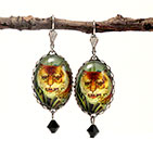 I of the Tiger Silver Earrings