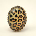 Leopard Print Cocktail Ring