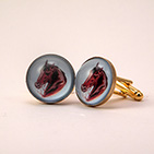 Hay is for Horses thoroughbred Cuff Links