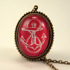 Anchors Away Red Deluxe Necklace