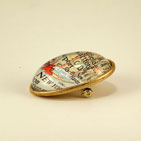 New Map Brooch Side View