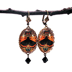 Ethereal Butterfly Brown Earrings