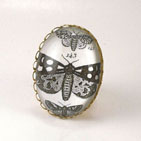 Speckled Wings Moth Cocktail Ring