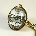 Speckled Wings Moth Deluxe Necklace