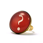 Question (?) Red Cocktail Ring