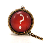 Red Question Mark Necklace