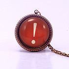 Exclamationpoint Red Necklace