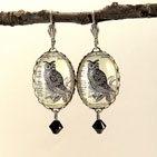 Wise Old Owl Brass Earrings
