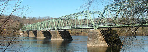 The Frenchtown-Uhlerstown Bridge over the Delaware River